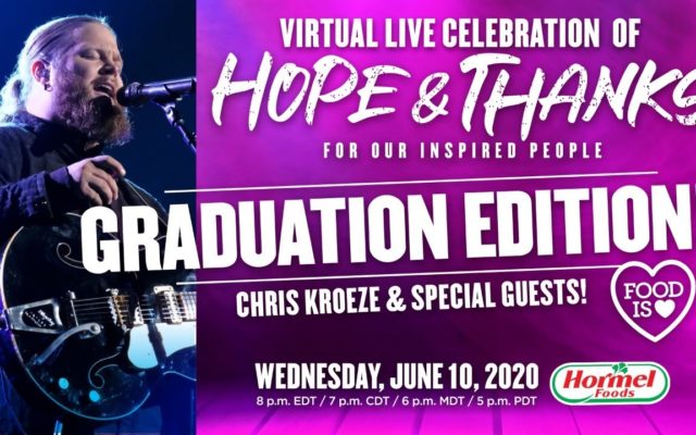 Hormel Foods sponsoring virtual Live Concert to celebrate 2020 grads tonight