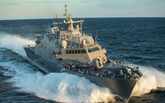 U.S. Navy commissions its newest littoral combat ship USS Minneapolis-Saint Paul