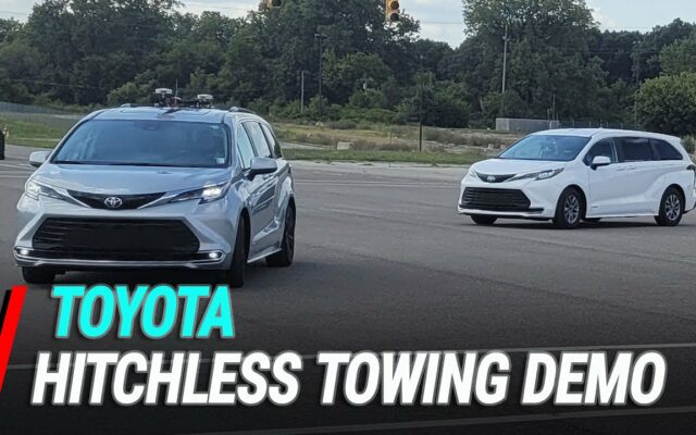 Toyota Is Working on “Hitchless Towing,” Where Two Vehicles Are Only Connected Through WiFi
