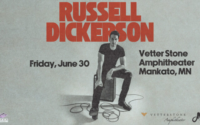 Russell Dickerson will be playing Vetter Stone Amphitheater in June